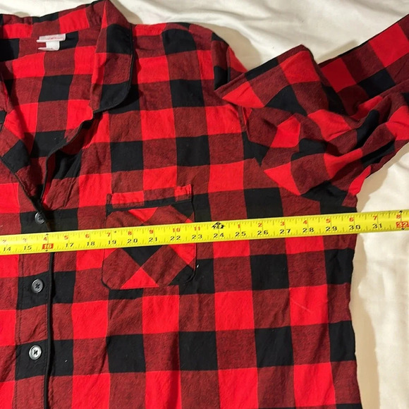 Wondershop -Womens Holiday Buffalo Check
Plaid Flannel Pajama Set 3X - Picture 5 of 12
